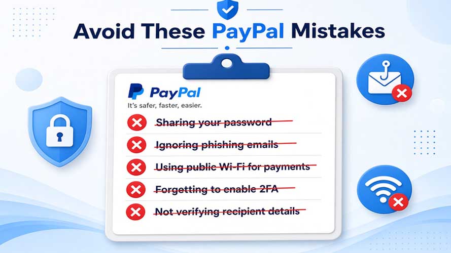 Checklist showing common mistakes that trigger PayPal holds and how to avoid them